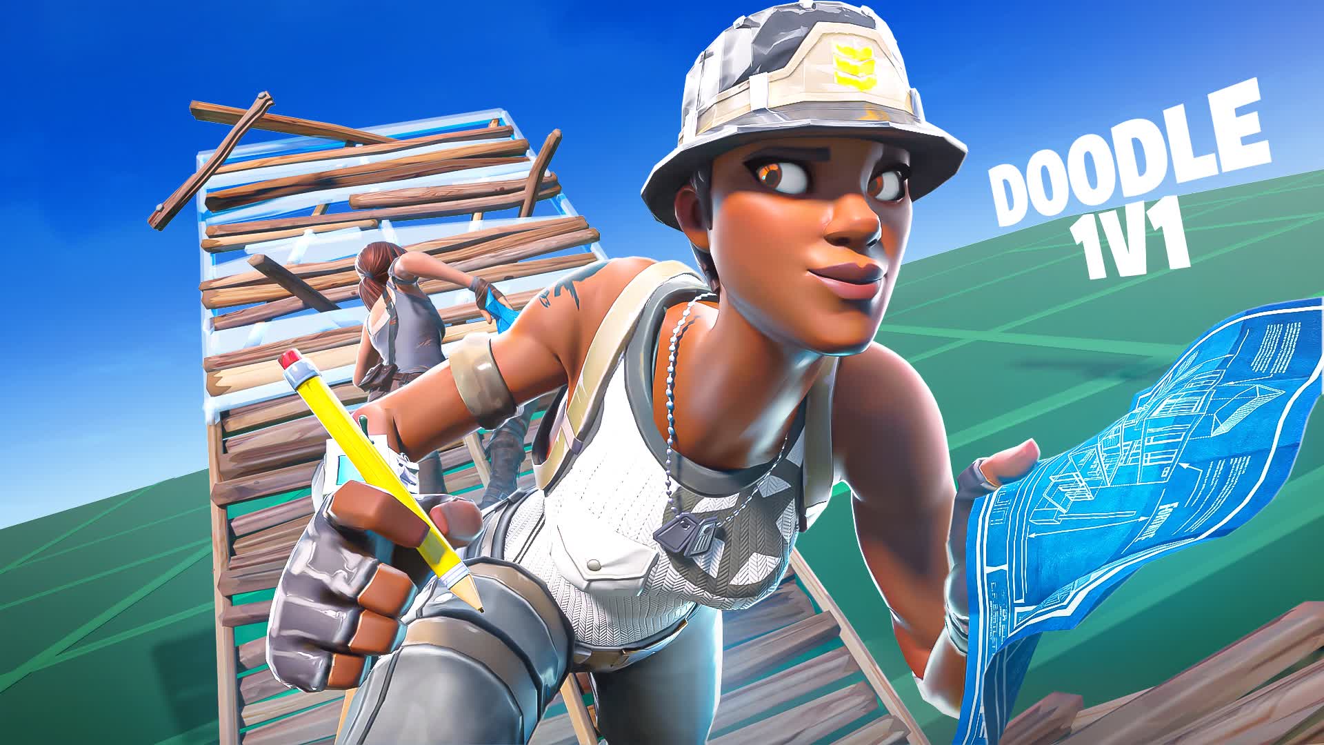 DOODLE 1V1 BUILD FIGHT (200 PUMPS)