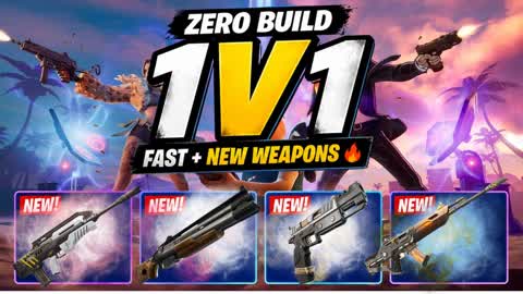 ZERO BUILD 1V1 🔥 FAST + NEW WEAPONS