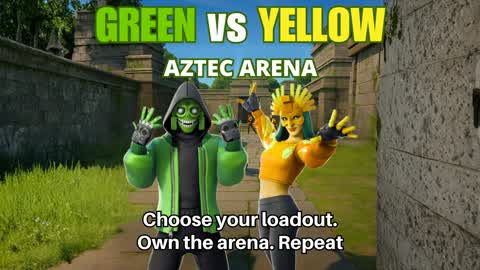 Green vs Yellow: Aztec Arena
