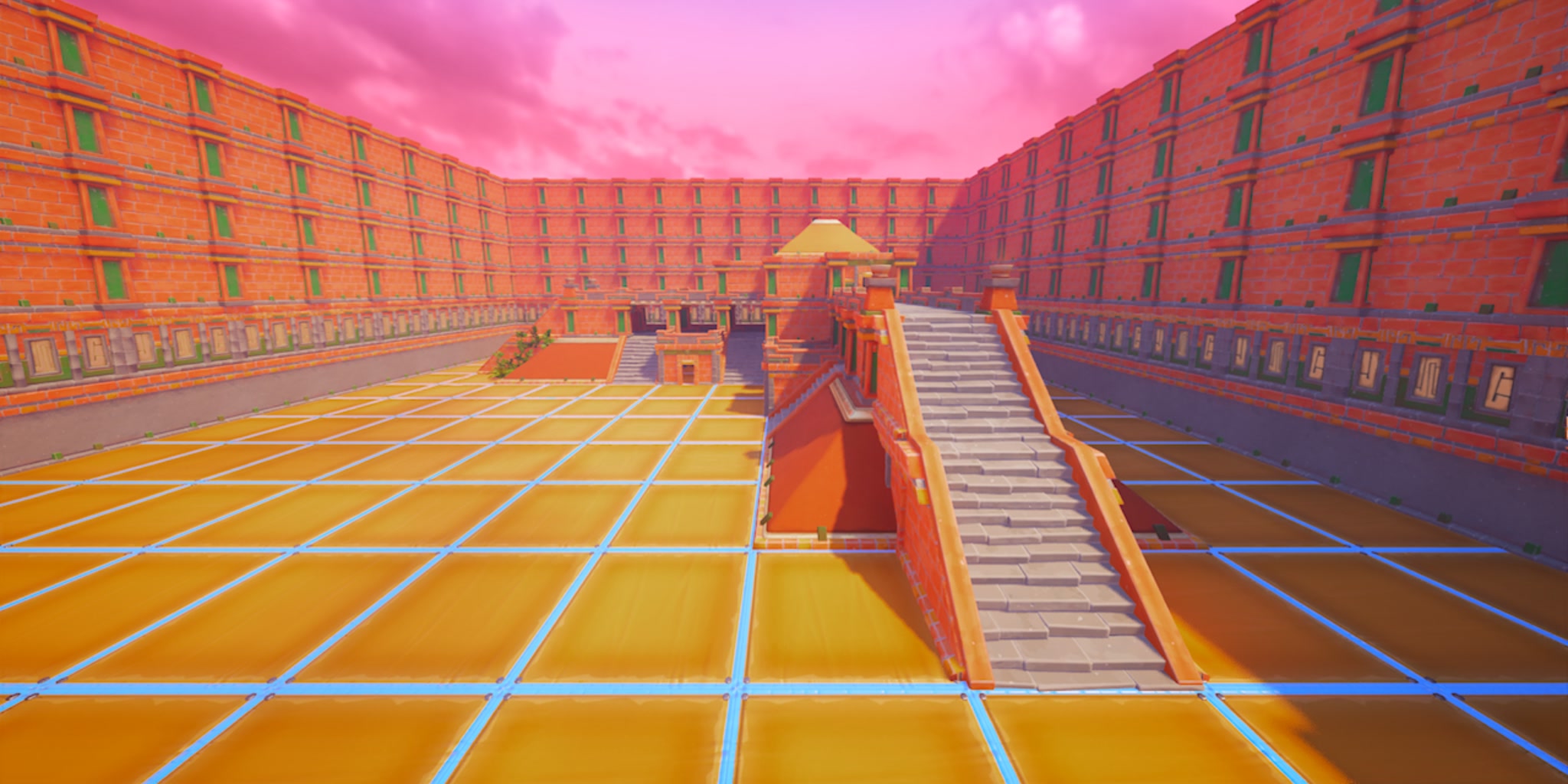 Green vs Yellow: Aztec Arena