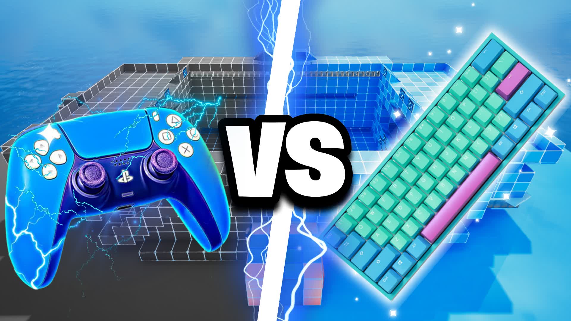 CONSOLE X KEYBORD SUPER RED VS BLUE🔴🔵