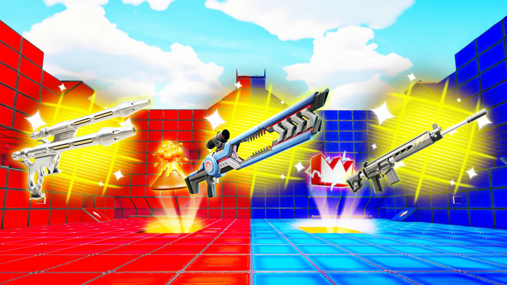 クレイジー銃戦 - 赤対青 🔴🔵