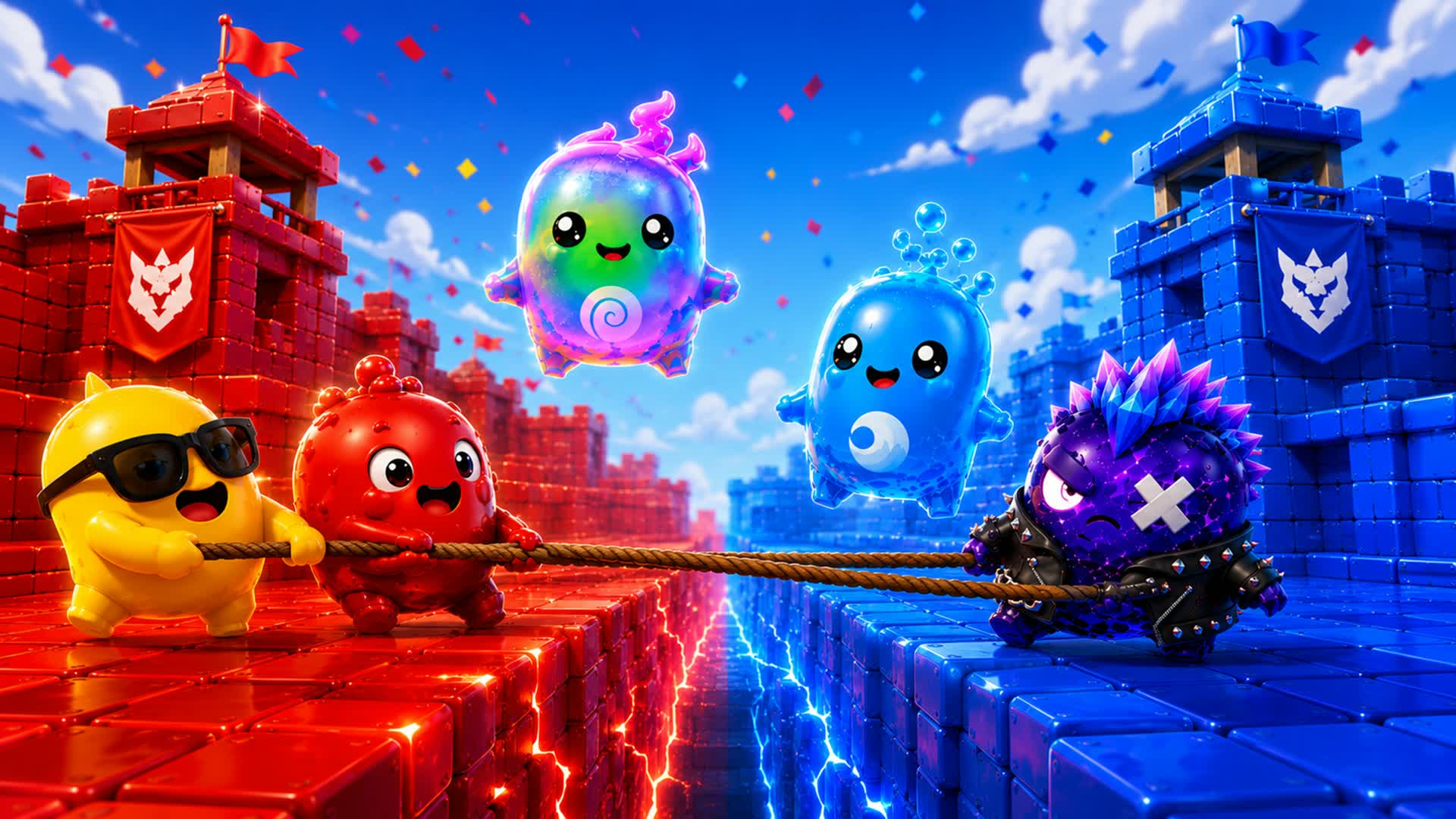 🏆 RED 🔴 vs 🔵 BLUE Hero Arena