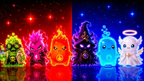 RED VS BLUE POWER SHOCK 🔴🔵