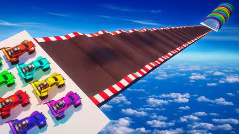 🚗CARS MEGA RAMP STUNT🎯