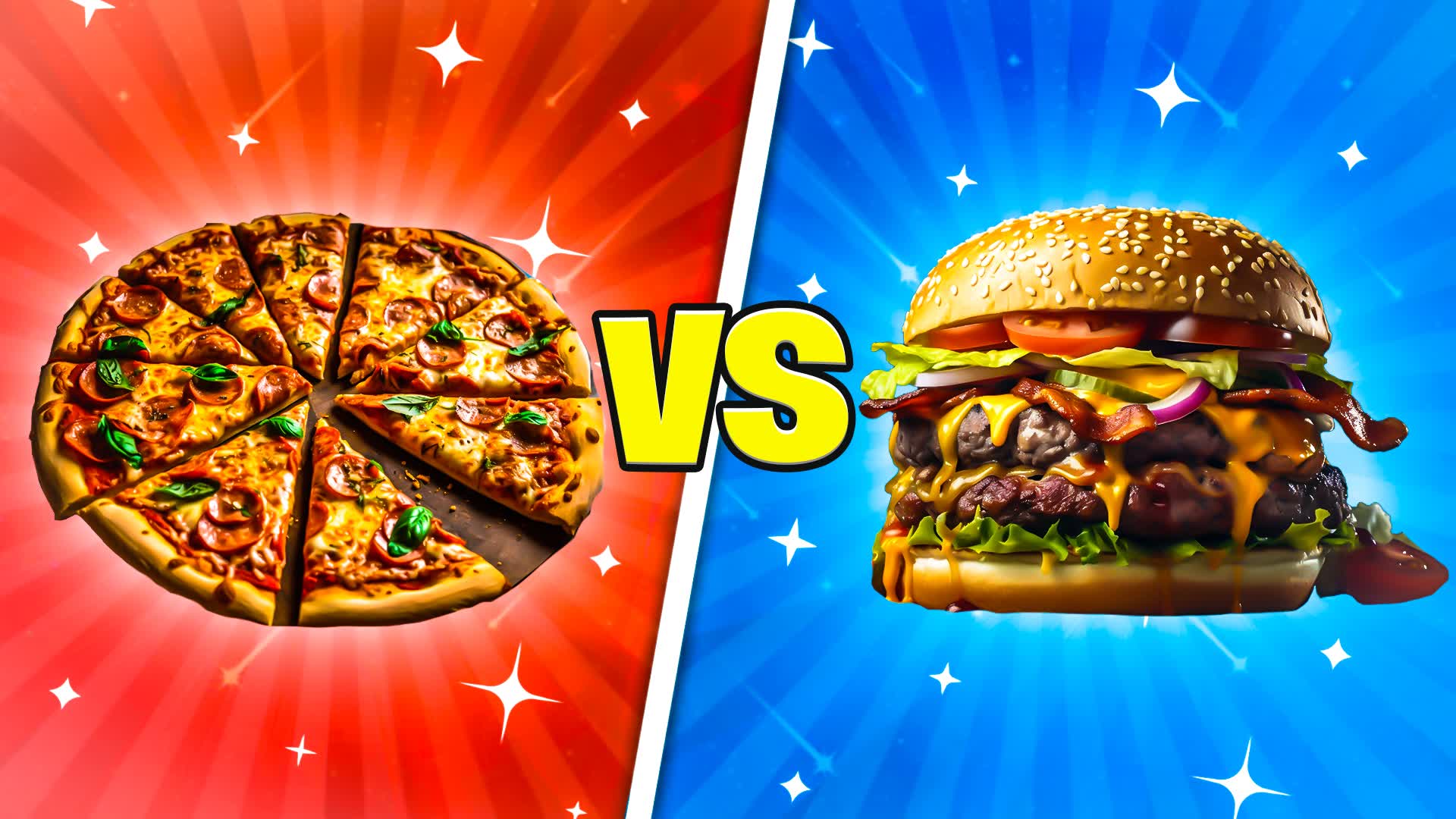 🍕PIZZA VS BURGER🍔 666170016968 by mapsos Fortnite Creative Map Code