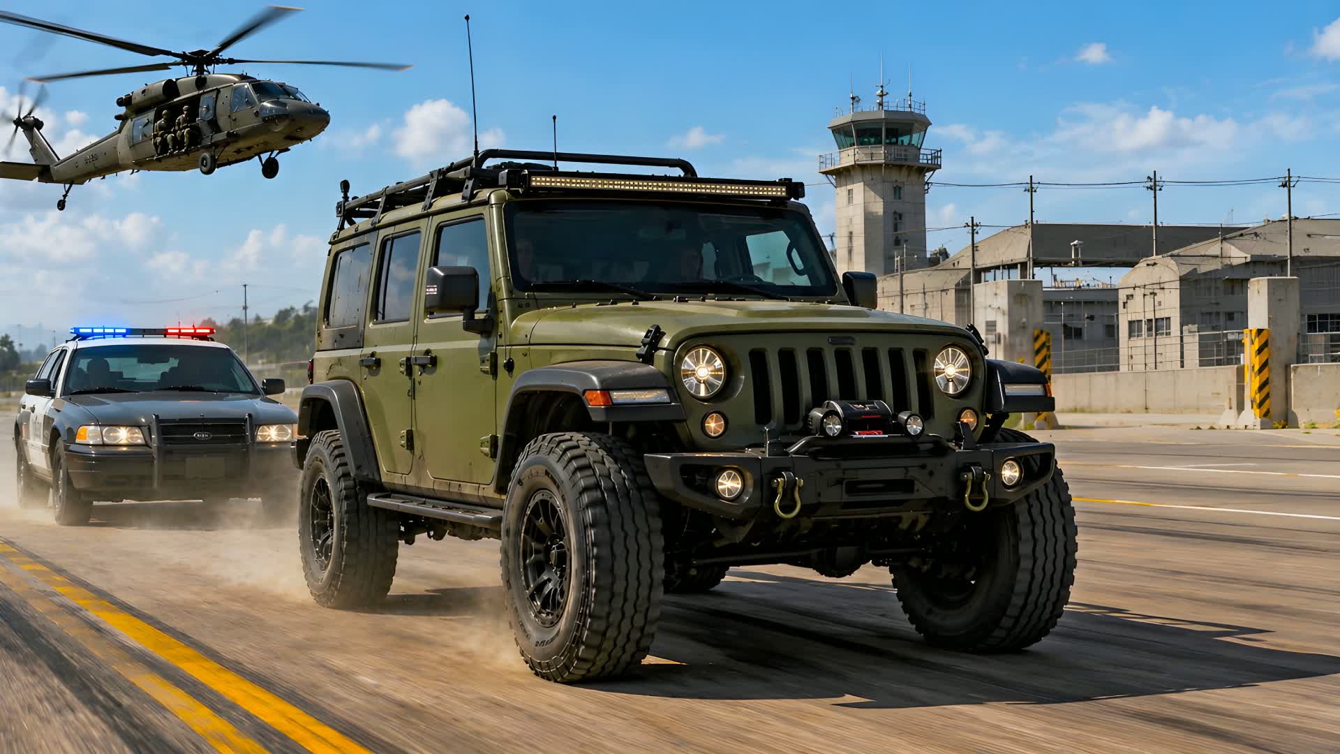 ✈️ MILITARY BASE DRIVE FFA ⭐