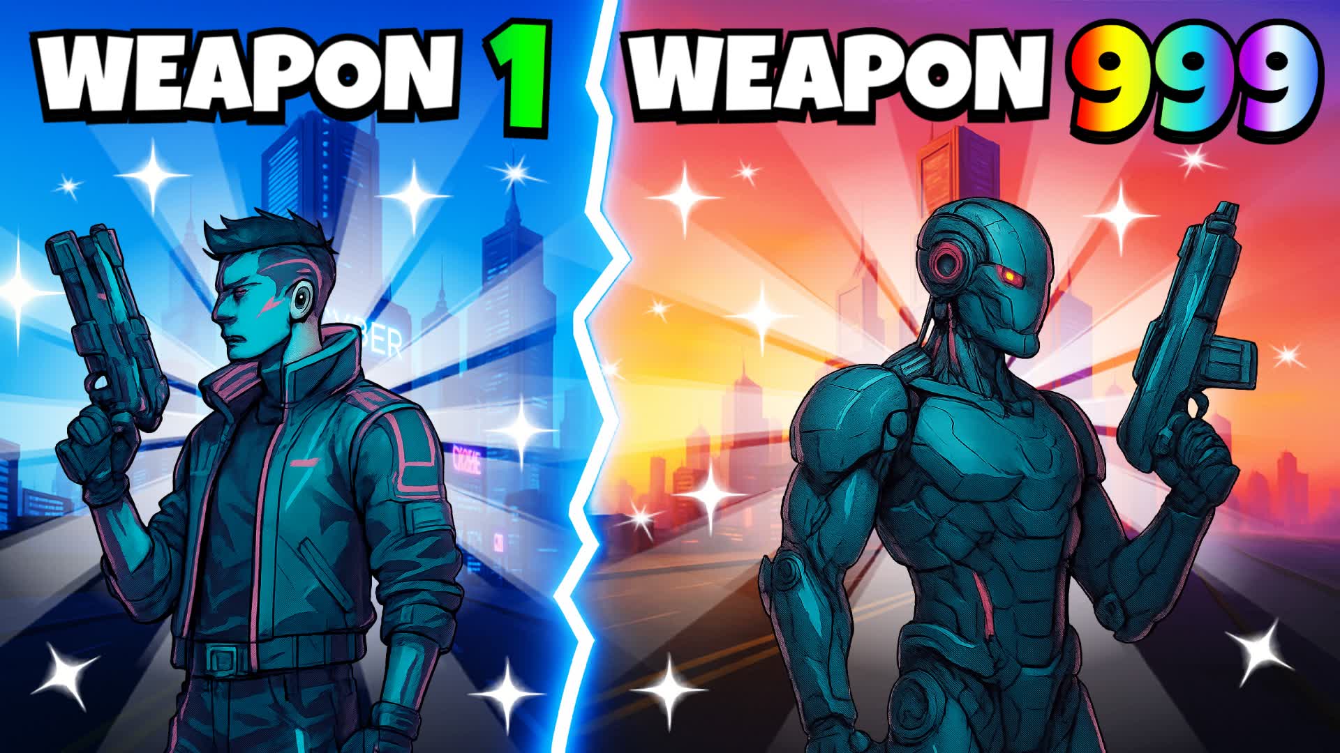 🌆 CYBER CITY GUN GAME 🎯 ONE SHOT