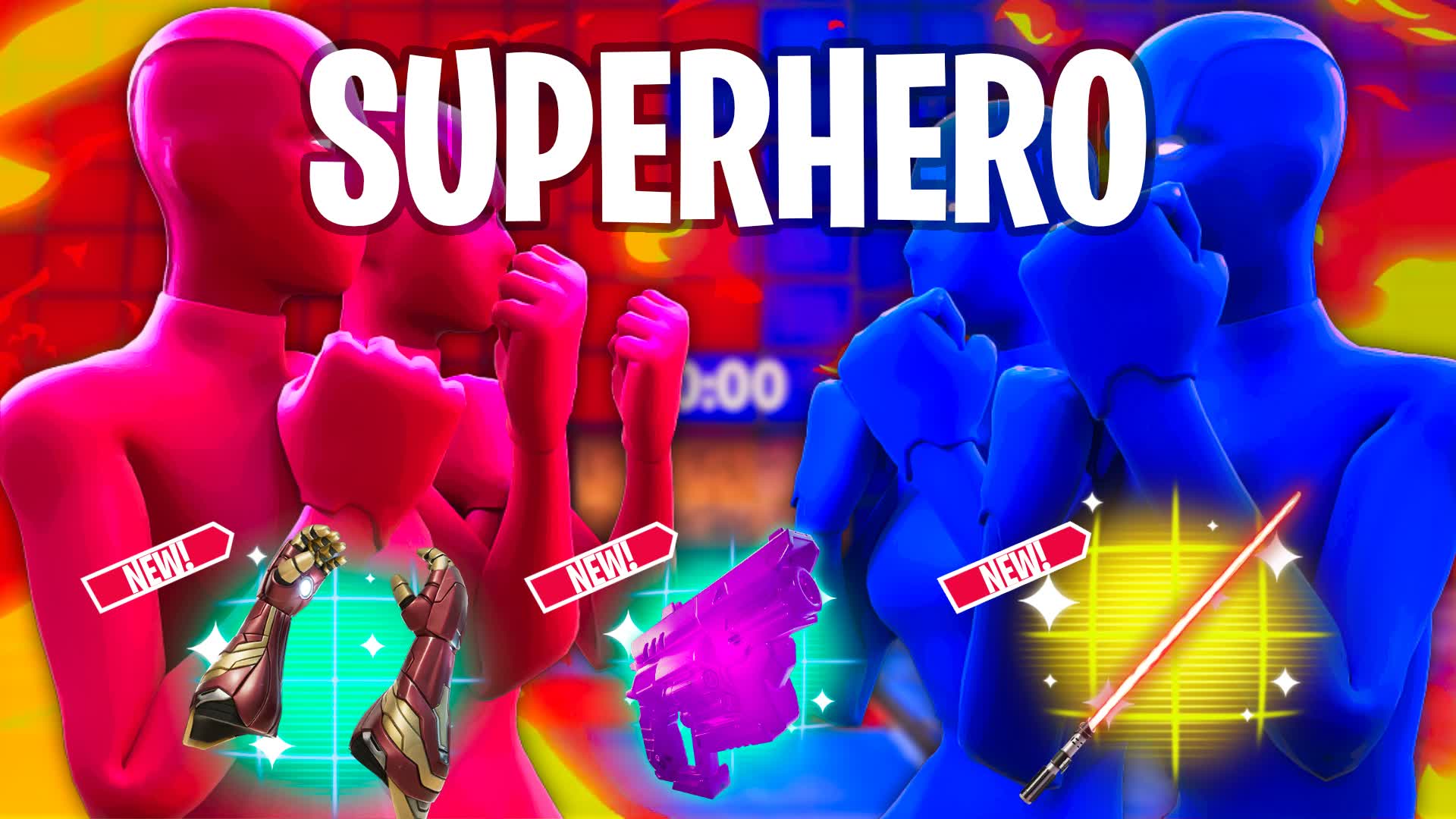 SUPER HERO VS SUPER HERO RED VS BLUE🔴🔵