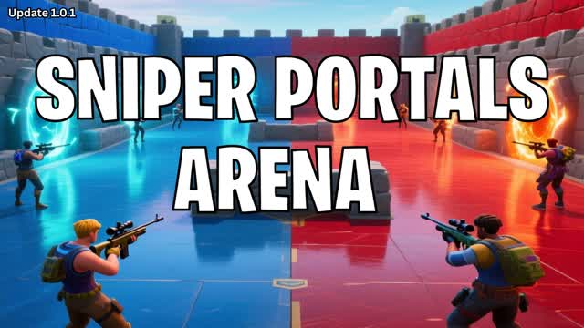 Sniper Portals Arena | Blue VS Red