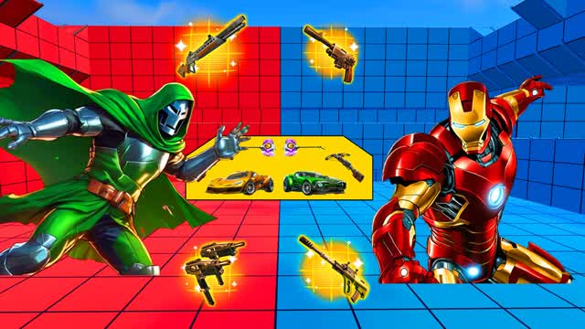 RED VS BLUE MARVEL 🔴🔵 Halloween 🎃