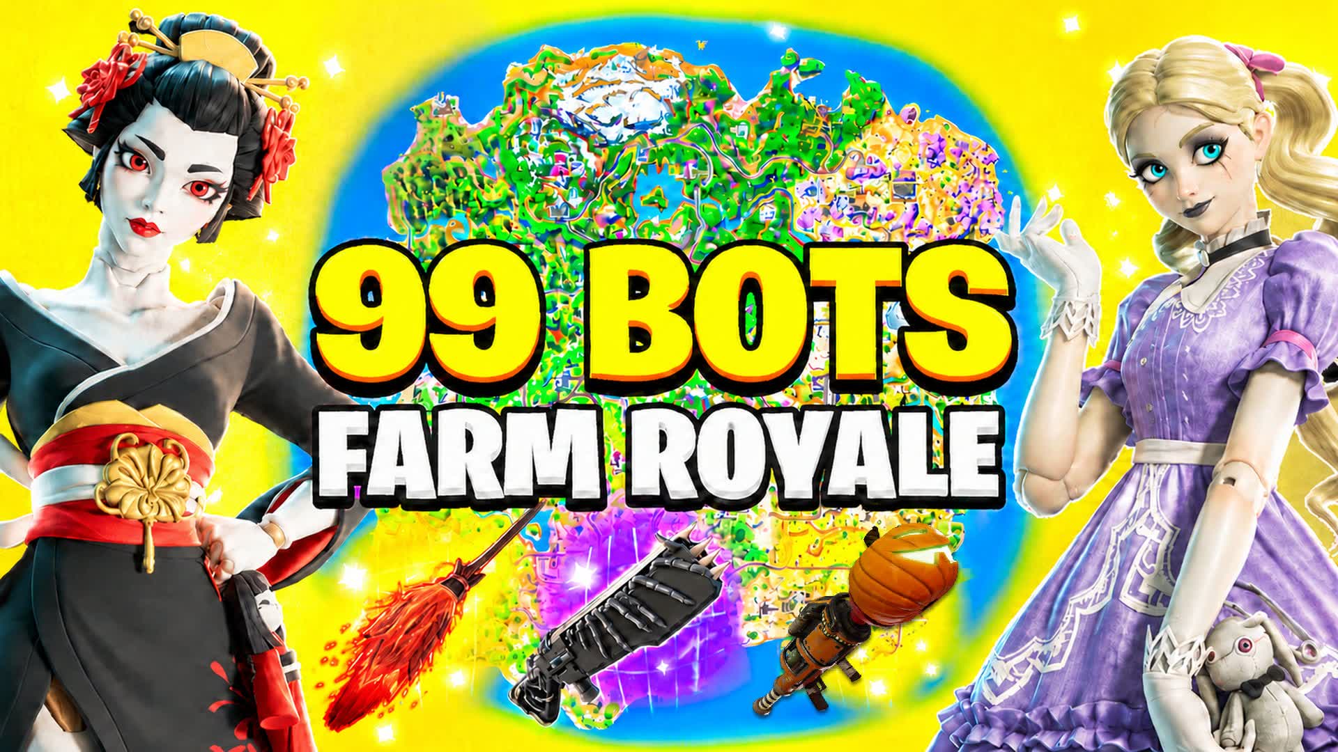 99 BOTS FARM ROYALE FUN PVE