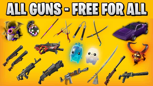 TMNT FREE FOR ALL ⭐ALL GUNS & ALL CARS