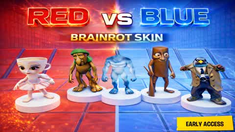 BRAINROT SKINS RED VS BLUE 🔴🔵