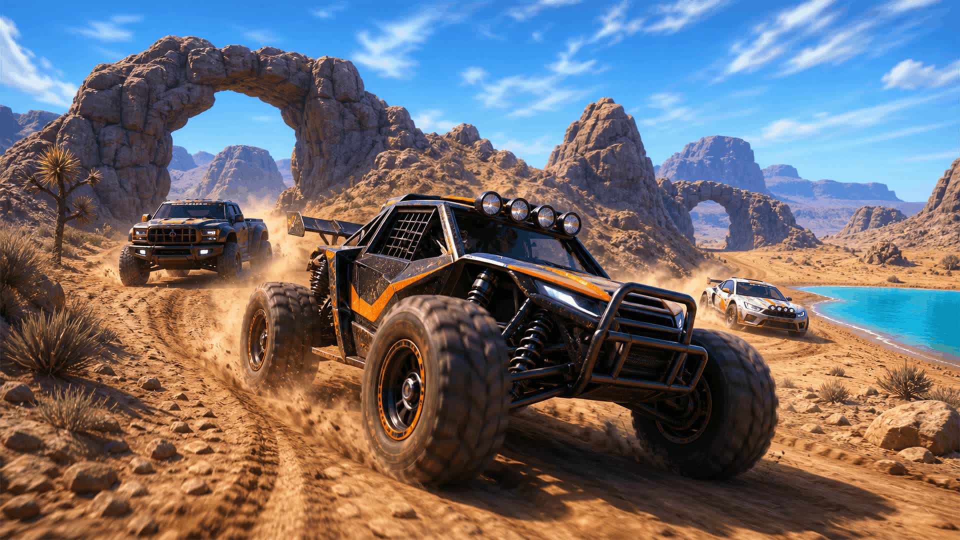 🏔️Desert Road FFA🌄NEW CAR GAME PVP🔥