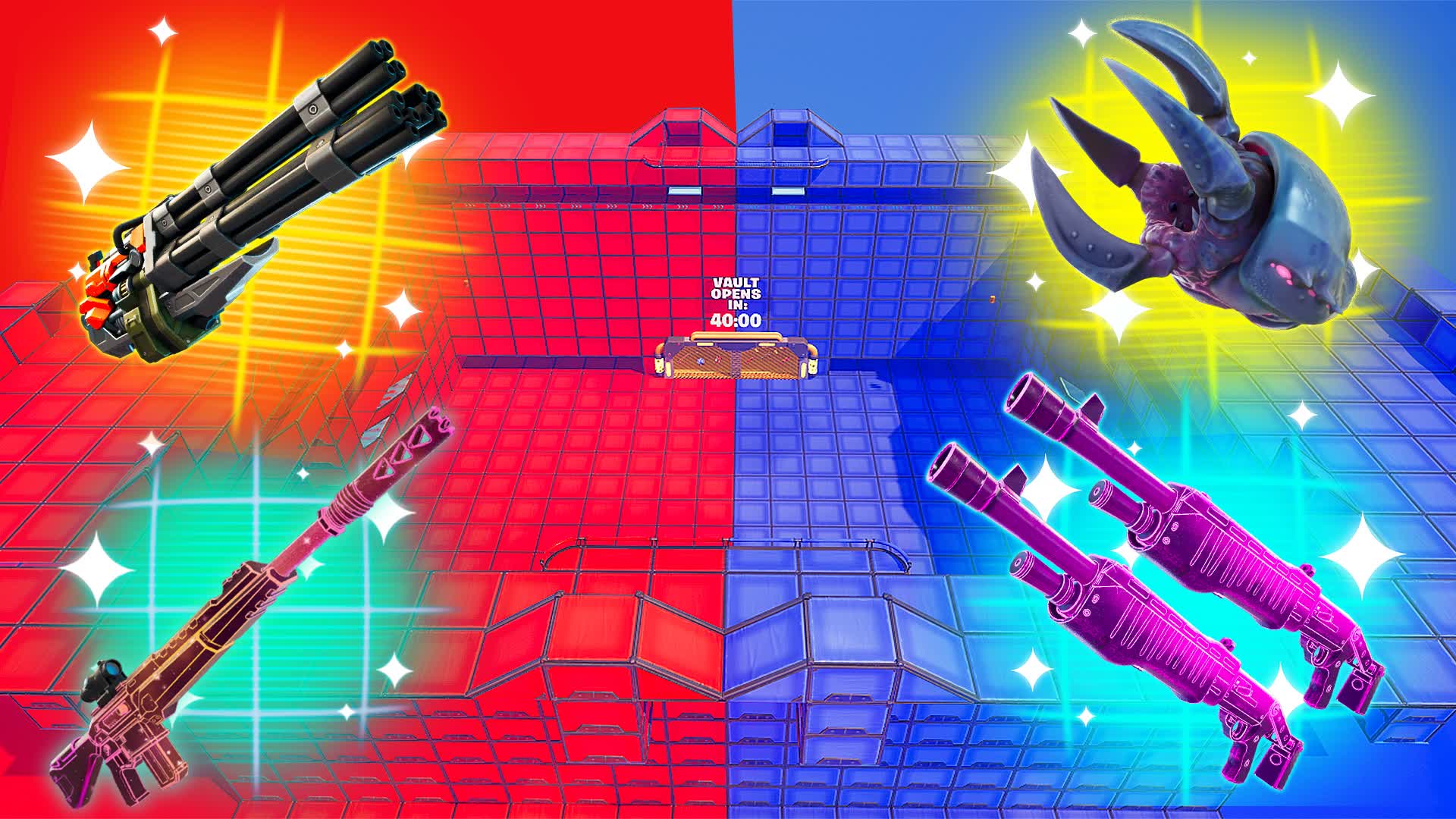 ULTRA RED VS BLUE 🔴🔵 WITH ALL GUNS