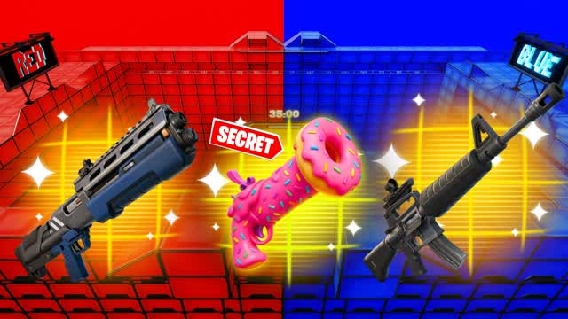 SECRET COMBAT RED VS BLUE 🔴🔵