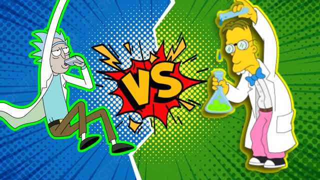 CRAZY RICK SANCHEZ VS PROFESSOR FRINK