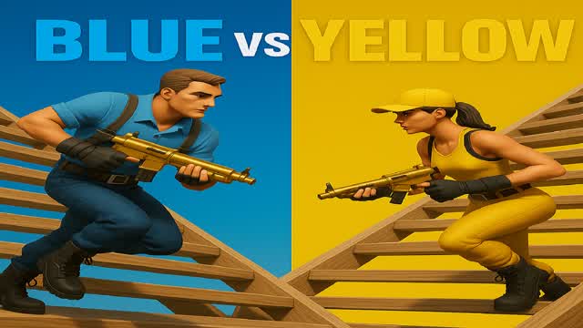 🏆 1v1 BUILD FIGHT – BLUE vs YELLOW 🔵🟡 9298-1224-9130 by