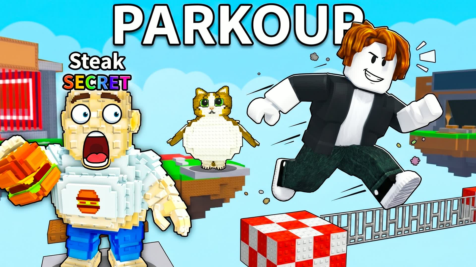 Bacon Hair's Secret Parkour 🥓🏃‍♂️🍔