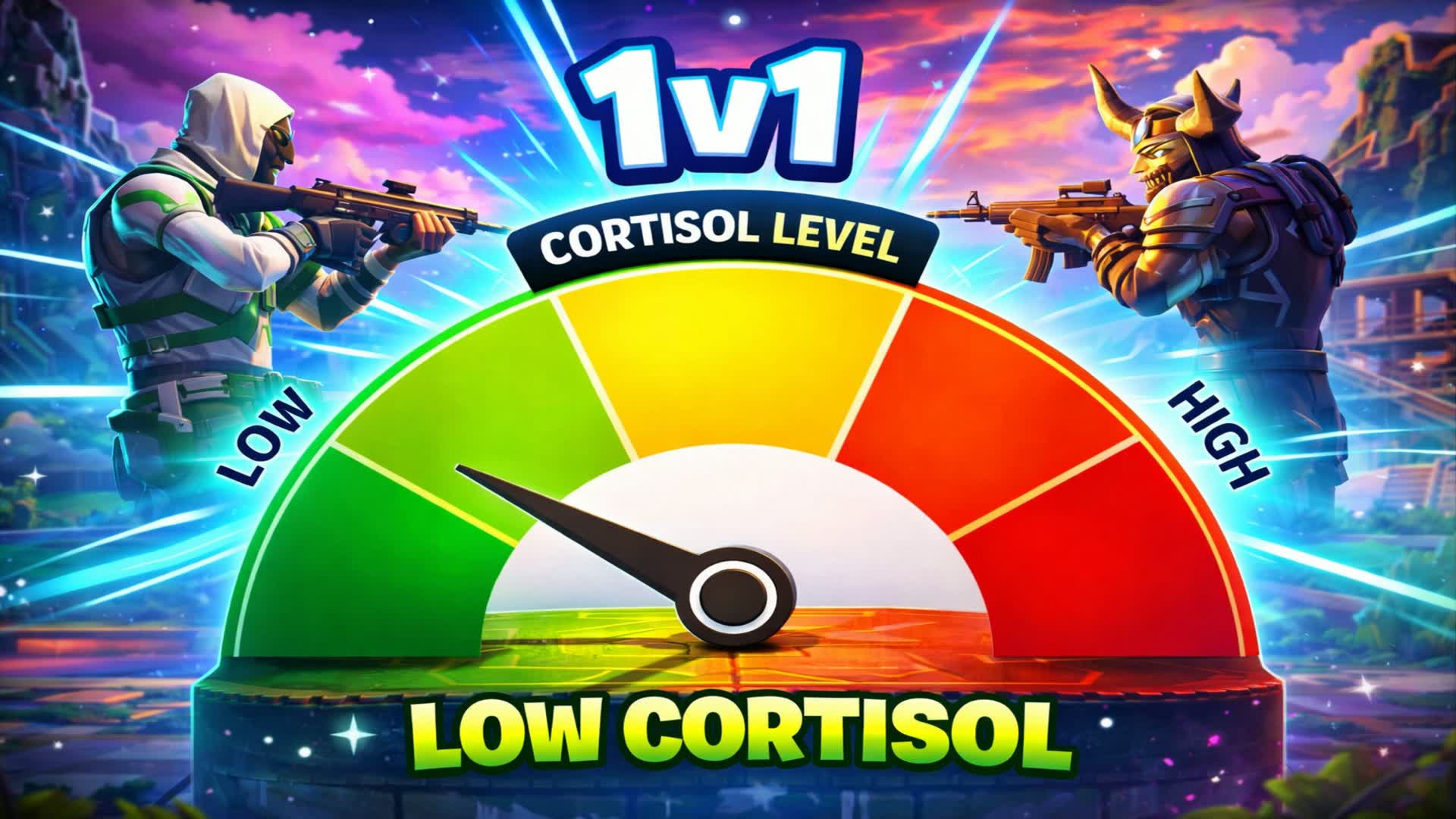 1v1 コルチゾール低下へ