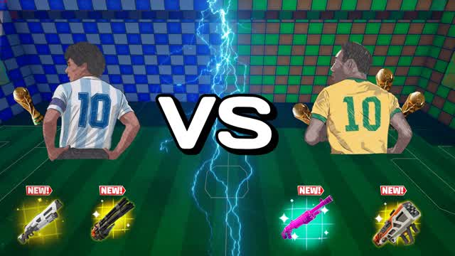 PELE VS MARADONA 🔴🔵RED VS BLUE