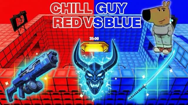 CHILL GUY RED VS BLUE 🔴🔵
