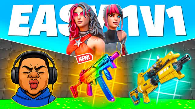 EASY 1V1 🎯 ALL GUNS & VEHICLES 🎯