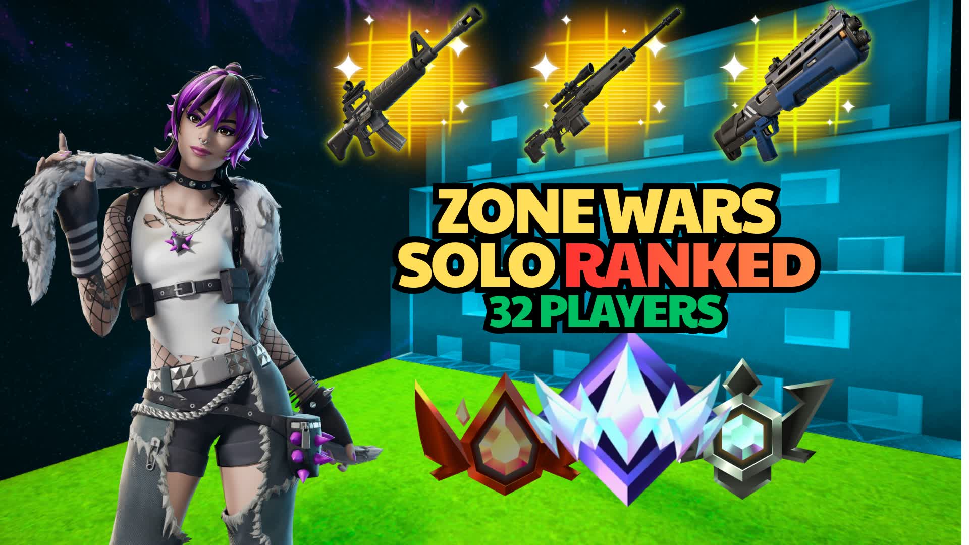 ZONE WARS SOLO (32 PLAYERS)