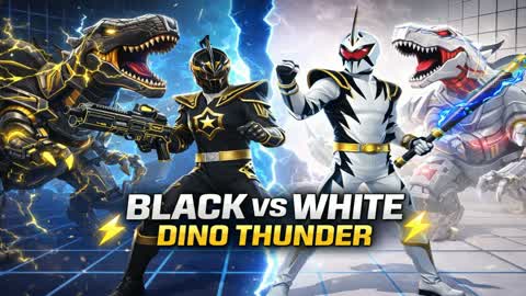 ⚡BLACK VS WHITE DINO THUNDER ⚡