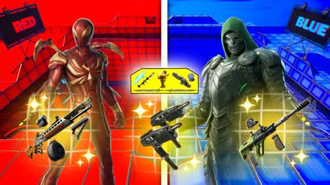 HEROES VS VILLAINS RED VS BLUE 🔴🔵