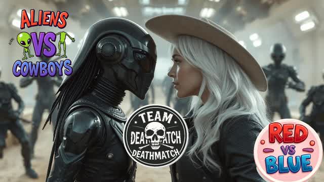 Aliens VS Cowboys - Red VS Blue (VYNTRA)