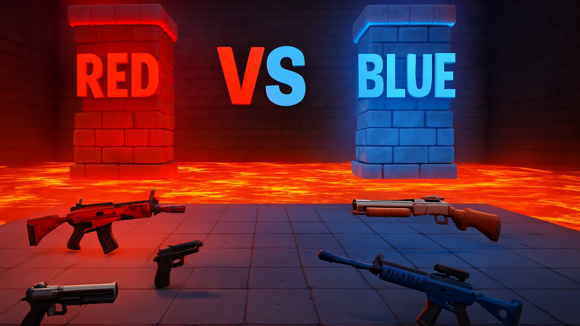 CRAZY RED VS BLUE 🔴🔵 (LAVA EDITION)