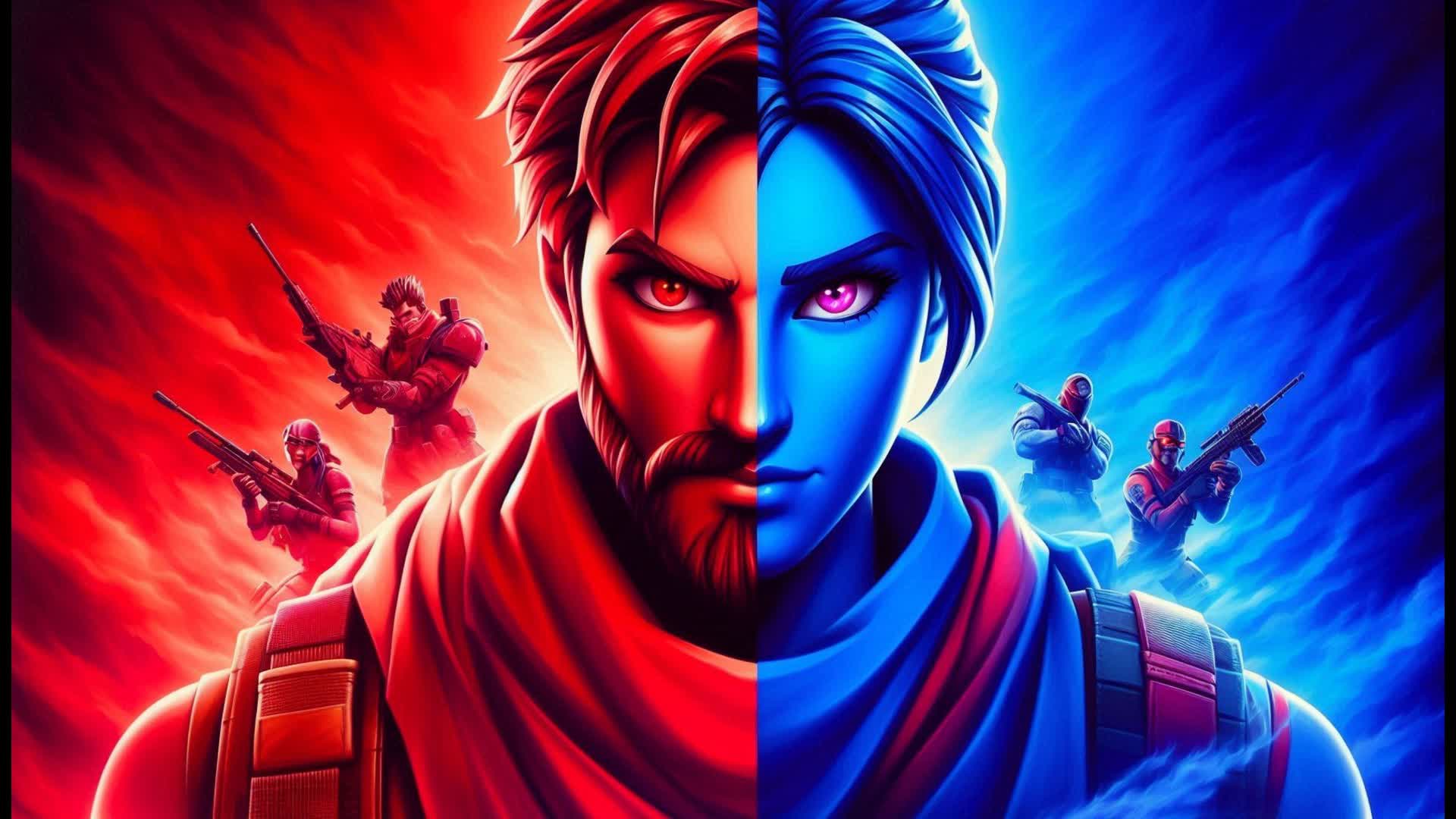 INCREDIBLE RED VS BLUE🔴🔵