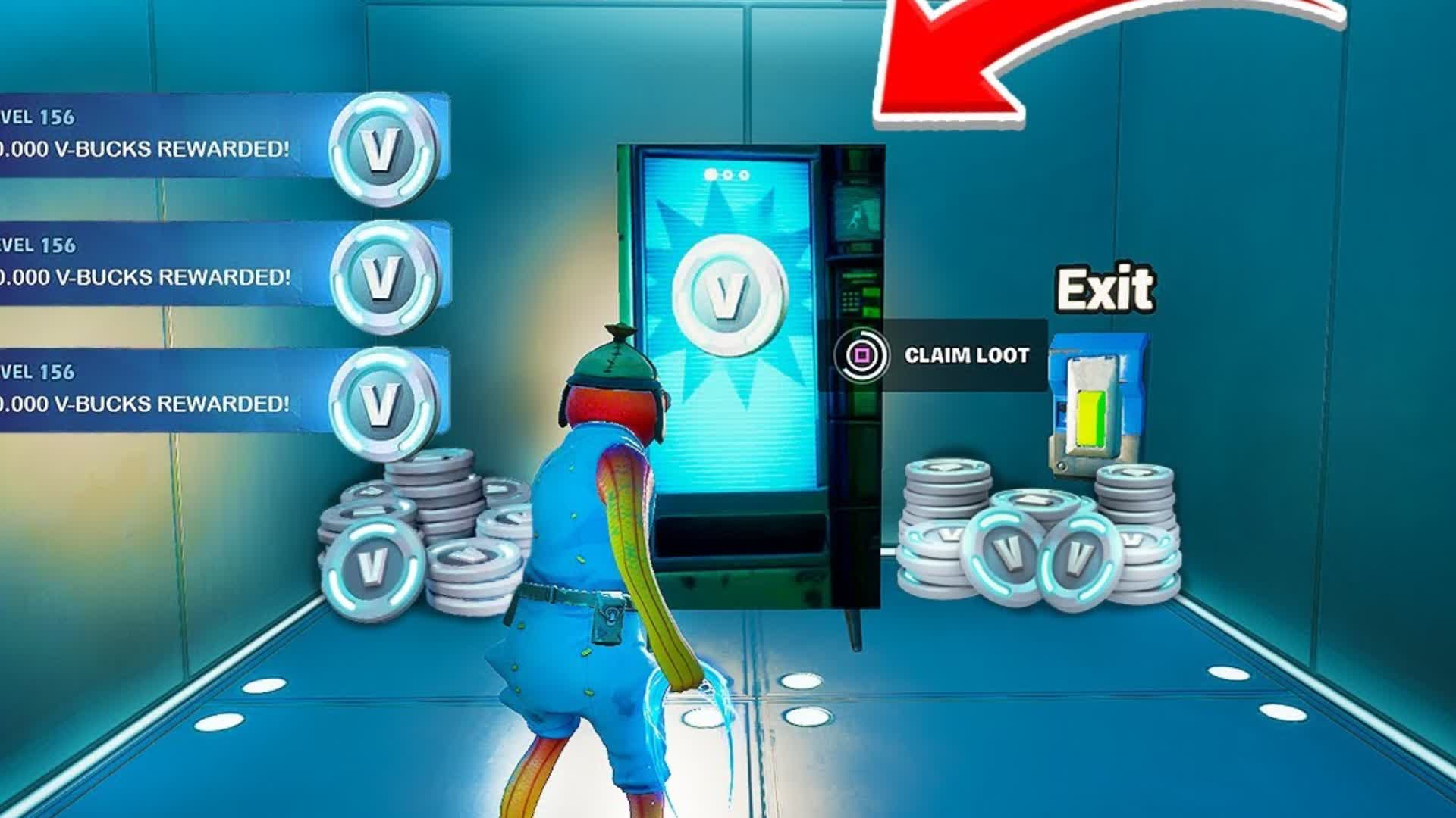 FREE VBUCKS MAP (2024) 999719900349 by pyt Fortnite Creative Map