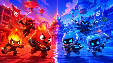 RED VS BLUE🔴🔵RAINBOW