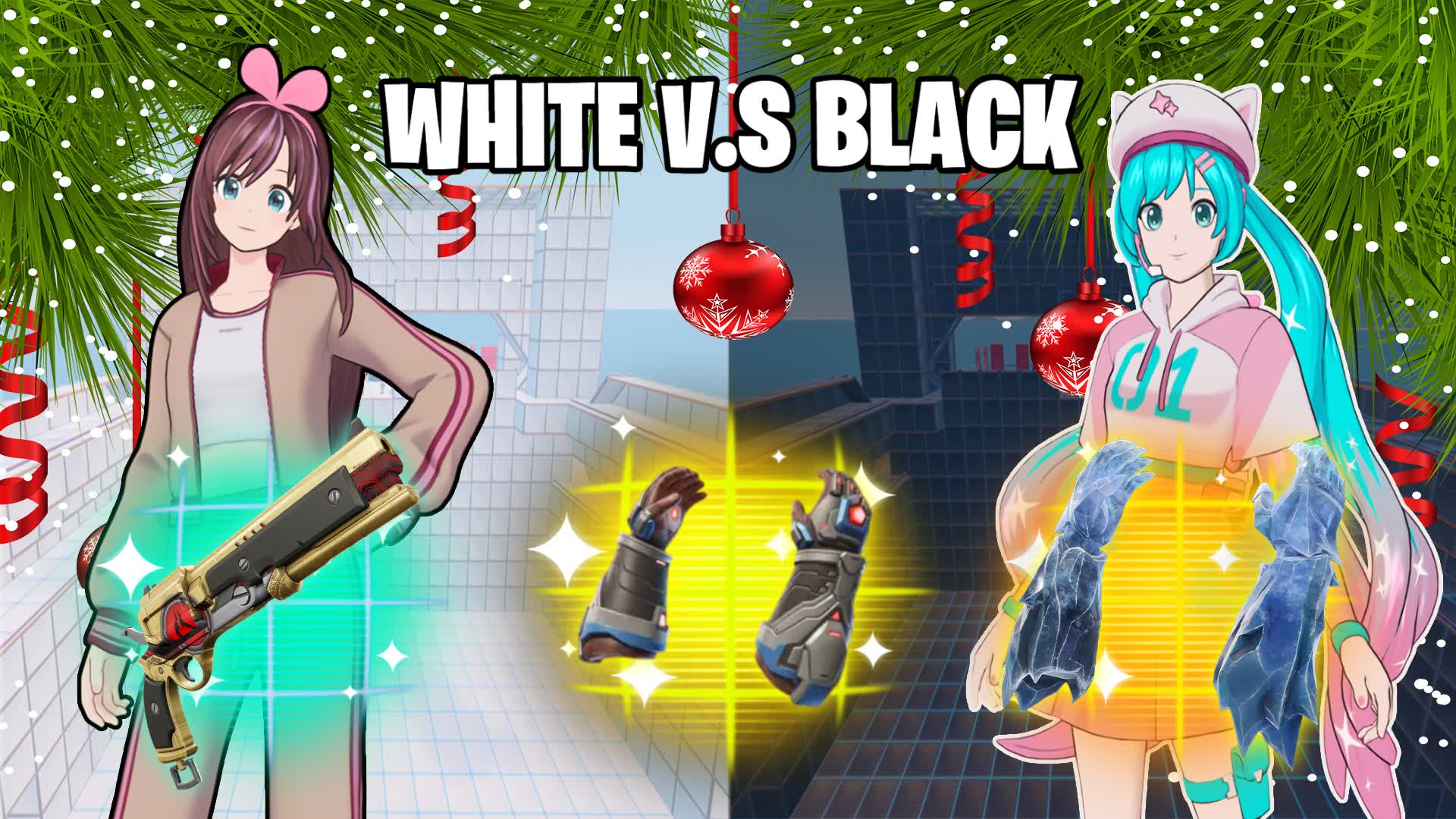 ブラックVSホワイト構造付き