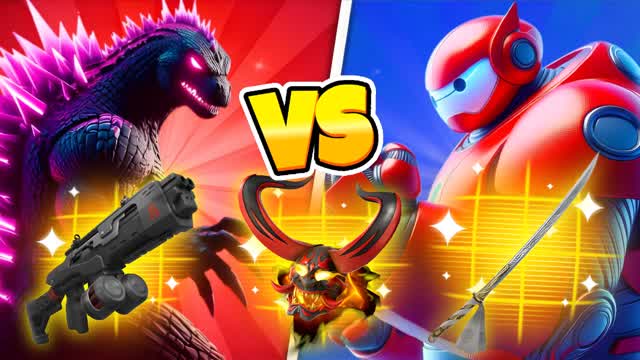 GODZILLA RED VS BLUE