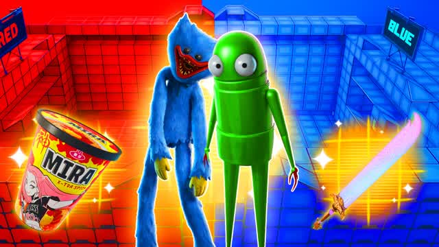 WUGGY VS REPOBOT RED VS BLUE🔴🔵MANJIRO!