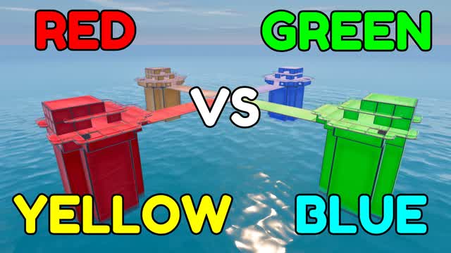RED VS GREEN VS YELLOW VS BLUE