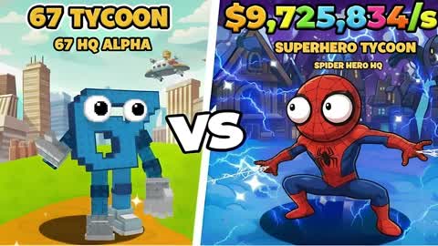 67 VS SUPERHERO TYCOON