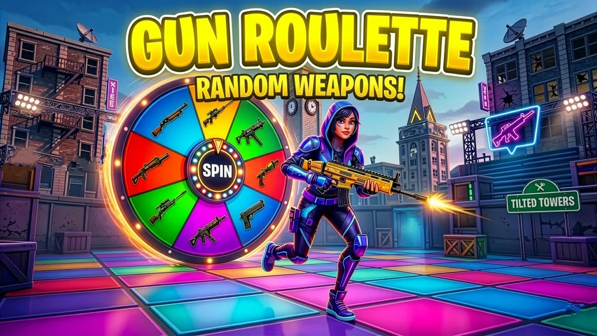 GUN ROULETTE🎲 - 1V1V1V1🎯
