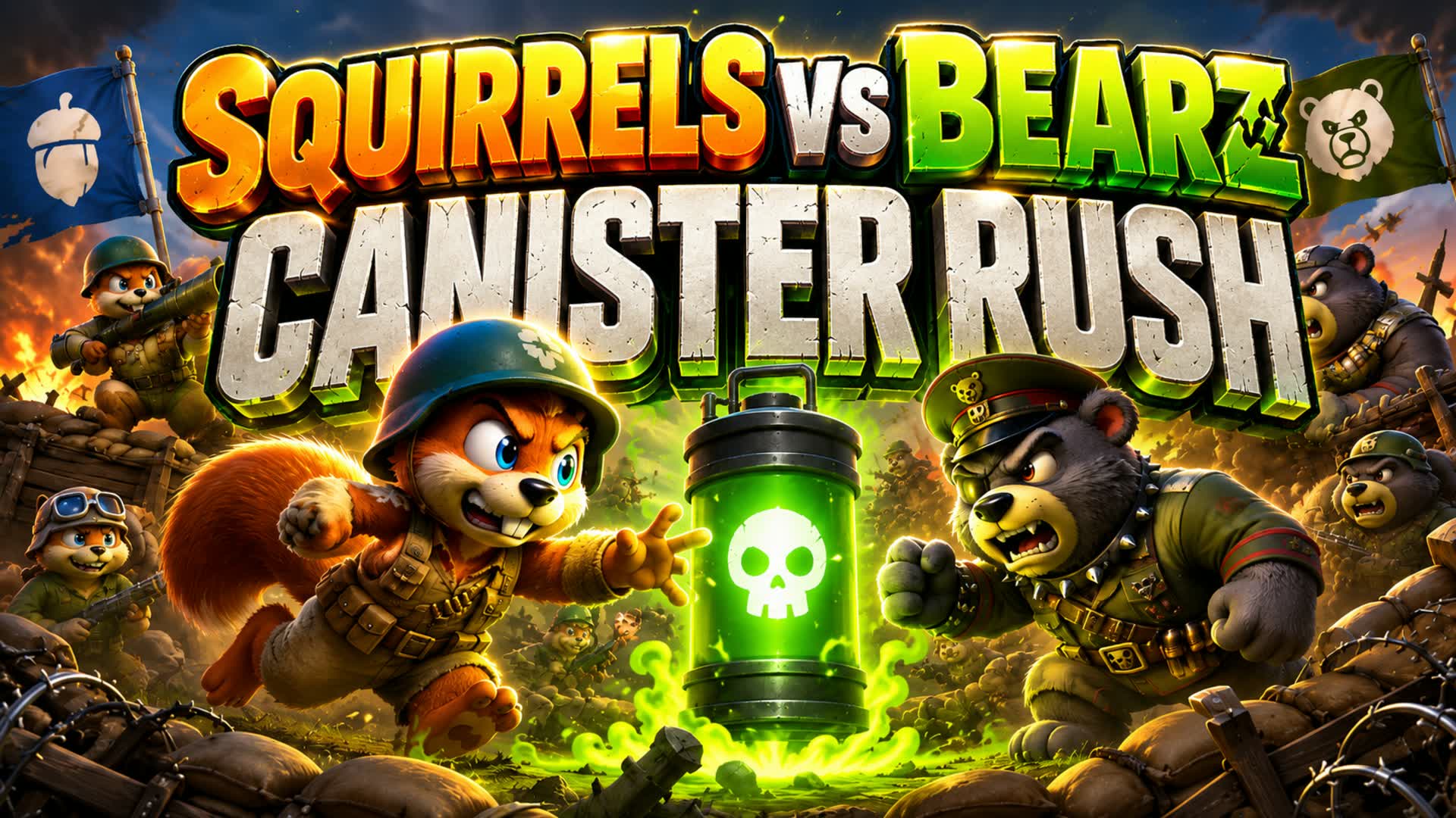 Squirrel vs Bearz: Canister Rush