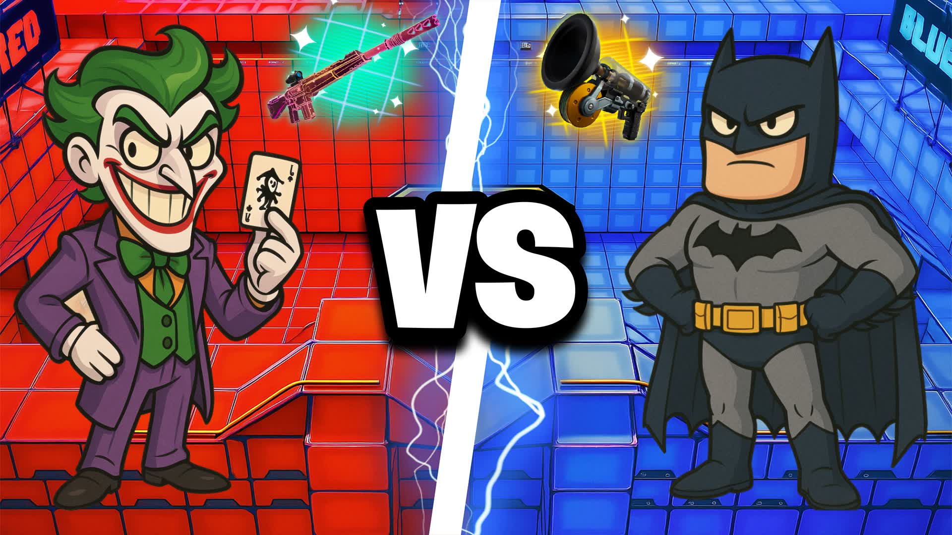 Batman Blue vs Joker red 🔴🔵