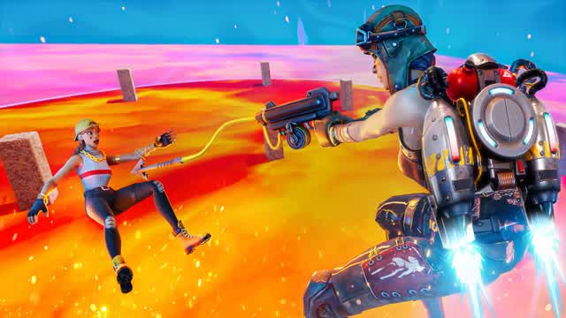 đTHE FLOOR IS LAVA ZONE WARS