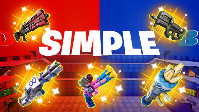 SIMPLE RED VS BLUE 🔴🔵ALL GUNS & RIDES