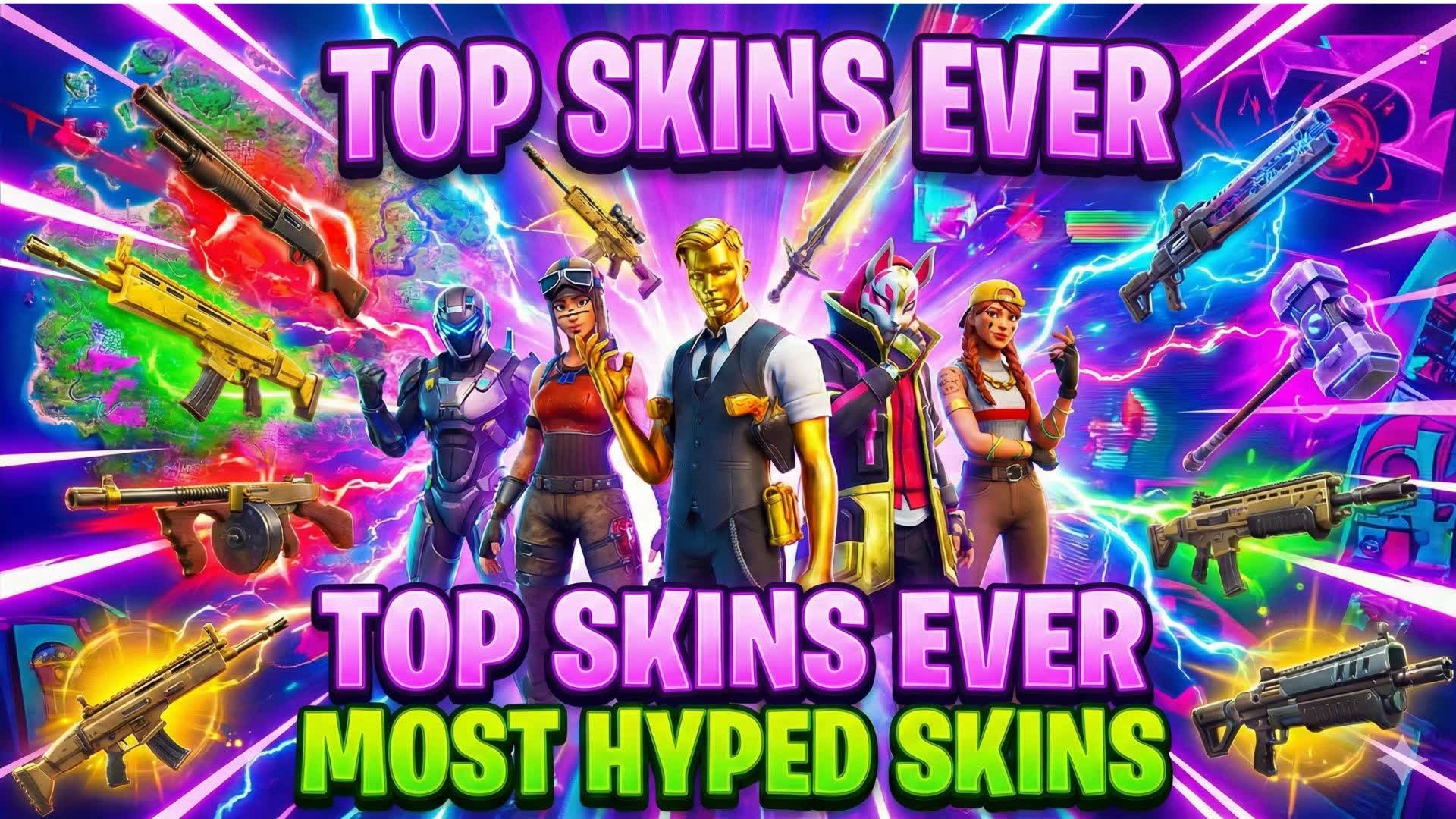 😈ULTIMATE ALL OG SKINS 1V1😈
