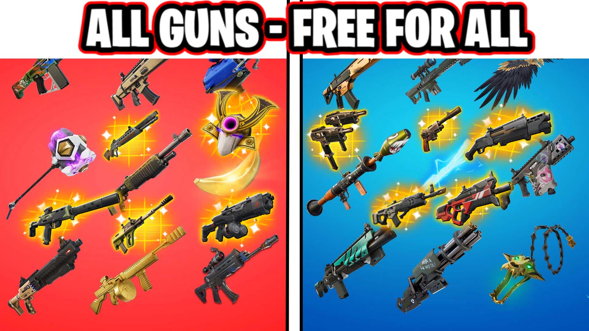 RED -  BLUE  FFA WITH EVERY GUN