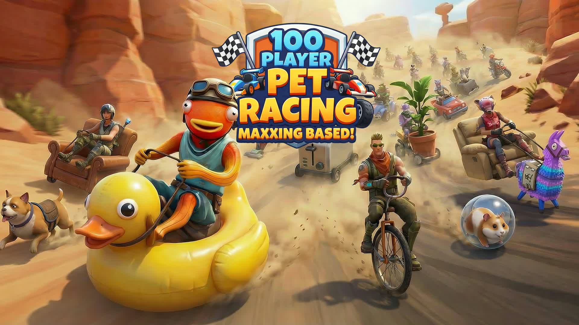 100人のプレイヤーでペットレーシングを限界まで突き詰めましょう！