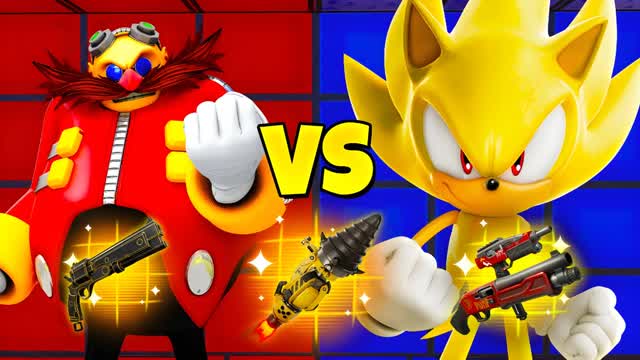 SUPER SONIC VS EGGMAN RED VS BLUE🔴🔵